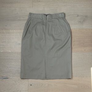 Vintage Faconnable Khaki Skirt